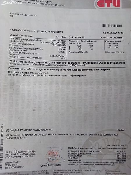 Volkswagen Scirocco 53B, Investiční vůz - fotka 40 z 42