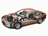 Průřez BMW 850i.