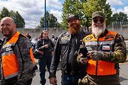 Z benefiční jízdy motocyklů na podporu válečných veteránů.