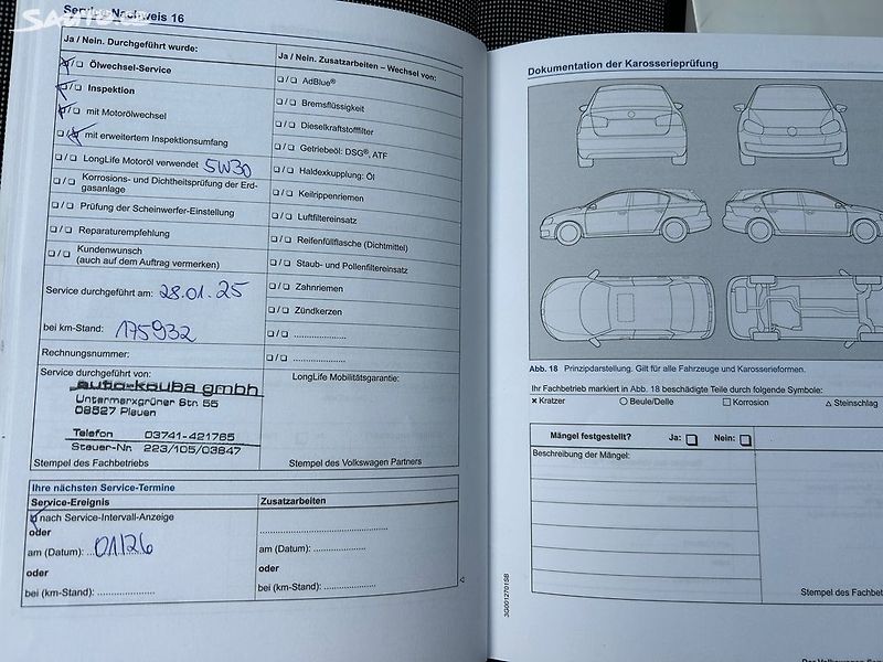 Volkswagen Golf (2015) 1.6 TDi 81KW servisni kniha - fotka 43 z 44