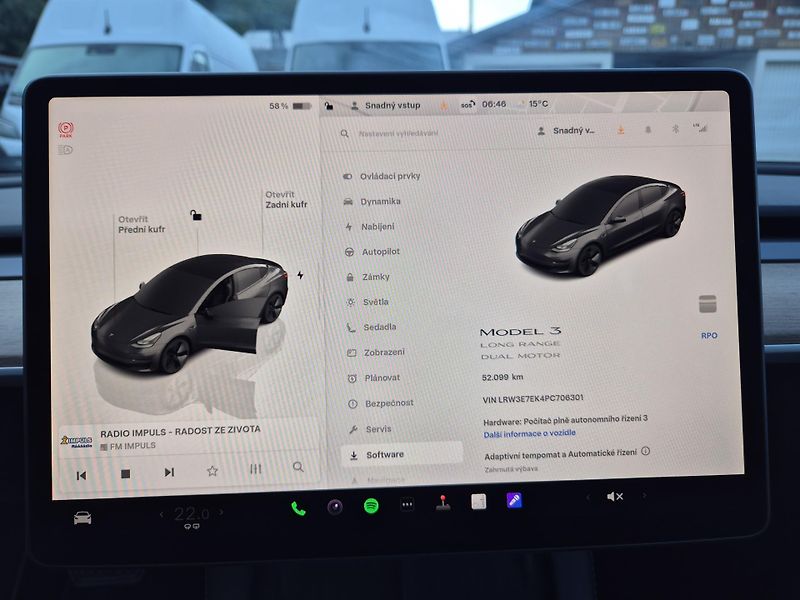 Tesla Model 3 LONG RANGE DUAL MOTOR SOH 94,5 - fotka 50 z 50