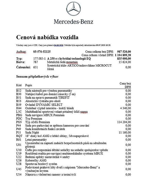 Mercedes-Benz Třídy A A 250 e AMG Premium paket demo - fotka 31 z 33