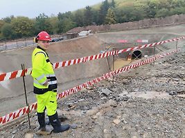 Slavnostní zahájení ražby průzkumné štoly pojmenované Marie v místě budoucího tunelu Kamenná Vrata na dálnici D3.