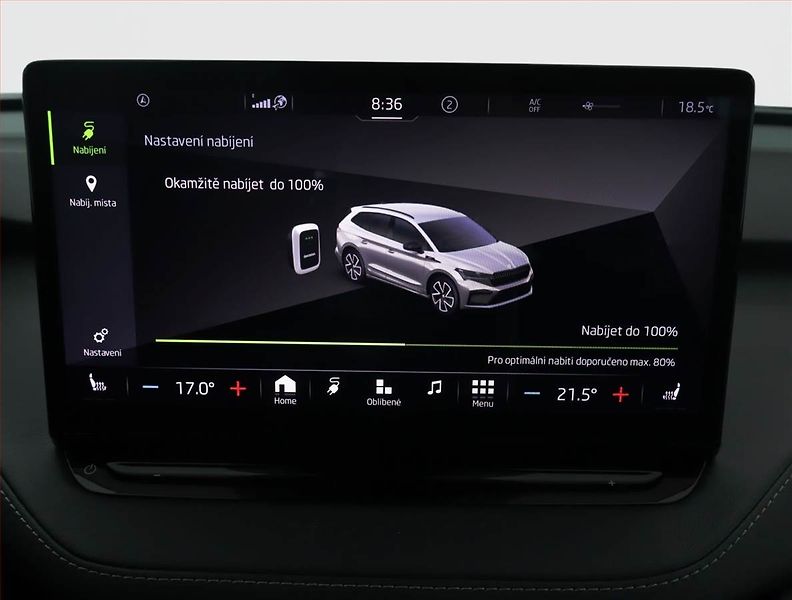 Škoda Enyaq (2021) Sportline 60 (62 kWh), SoH 90% - fotka 16 z 19