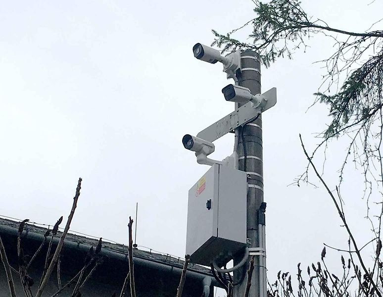 Druhý český chytrý - přestupky automaticky zaznamenávající - železniční přejezd je ve Studénce na Novojičínsku, 14. 3. 2024.