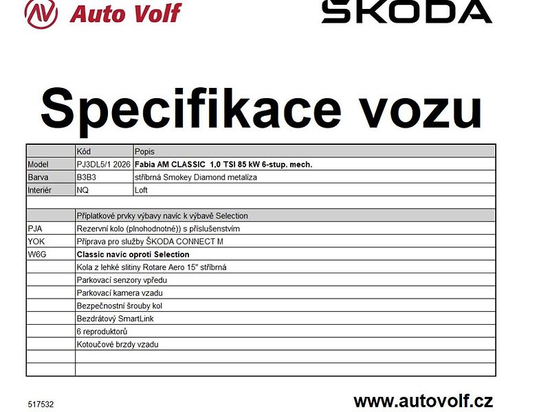 Škoda Fabia Classic 1,0TSI 85kW - fotka 2 z 27