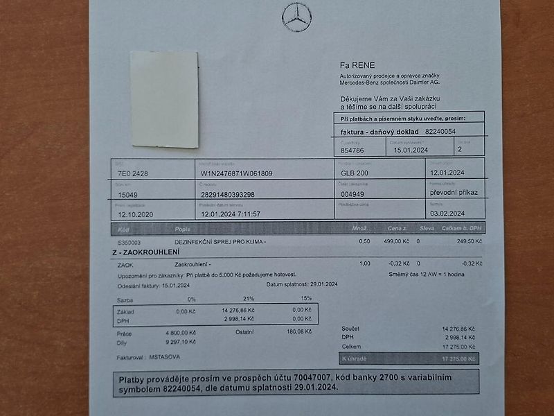 Mercedes-Benz GLB (2020) 200 120kW AUT -TAŽ.Z.-DPH - fotka 35 z 38