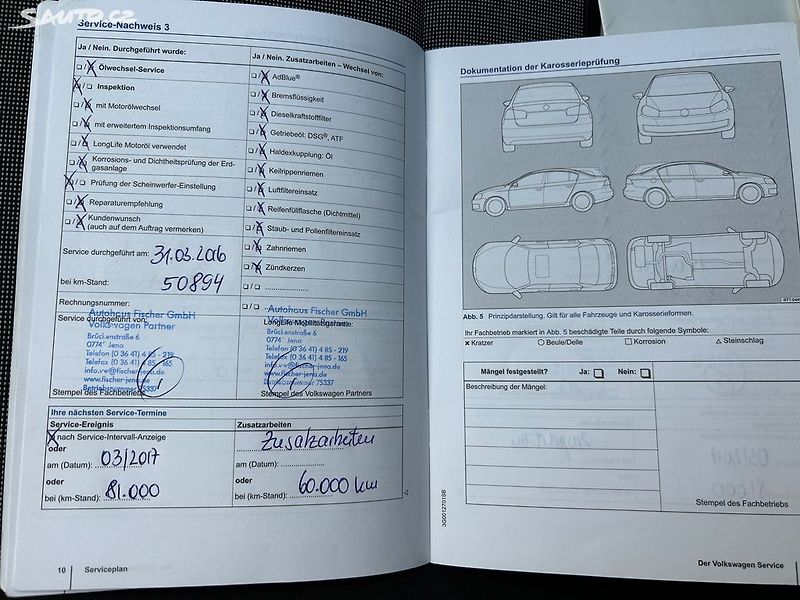 Volkswagen Golf (2015) 1.6 TDi 81KW servisni kniha - fotka 32 z 44