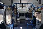 Autobus na vodíkový pohon v Mostě. Další pohled do interiéru.