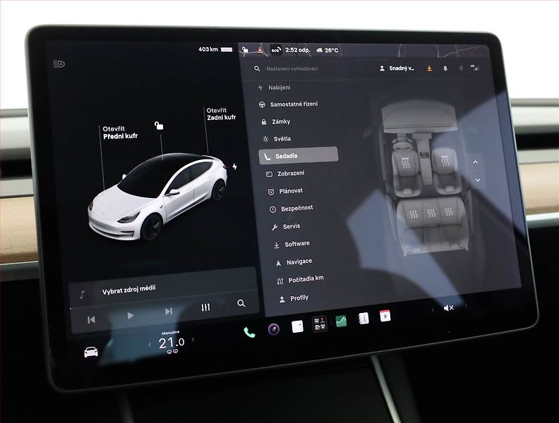 Tesla Model 3 (2020) Long Range 4WD 78kWh, SoH 81% - fotka 15 z 22