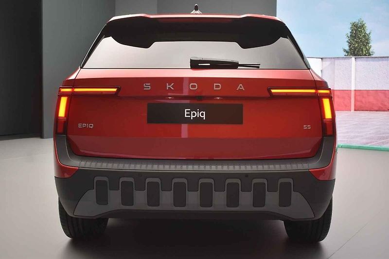 Epiq, nový malý typ elektromobilu automobilky Škoda, při své premiéře v Curychu.