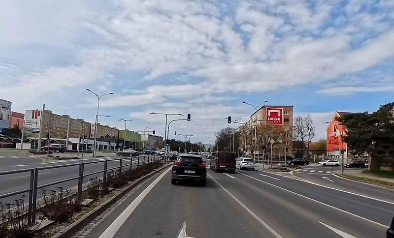 1. místo - světelná křižovatka silnic I/35 Velkomoravská a II/435 Roosveltova v Olomouci.