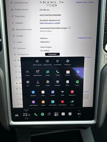 Tesla Model S 75D 386kW MCU2 SOH 91%  - fotka 19 z 27