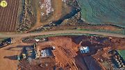 Staveniště dálnice D6 úseku Petrohrad - Lubenec. Foto: Jan Banán Svoboda