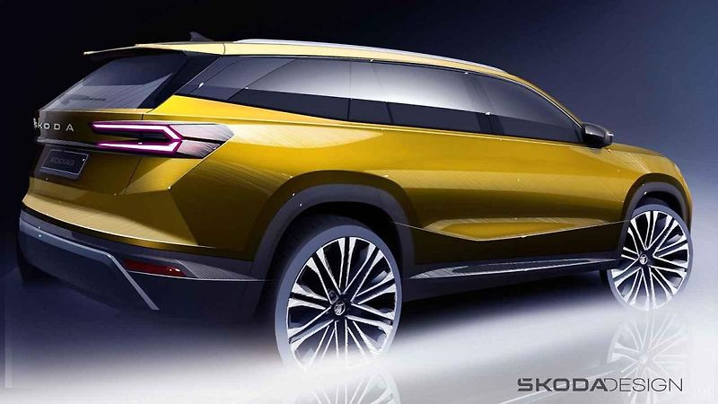Skica Škody Kodiaq druhé generace