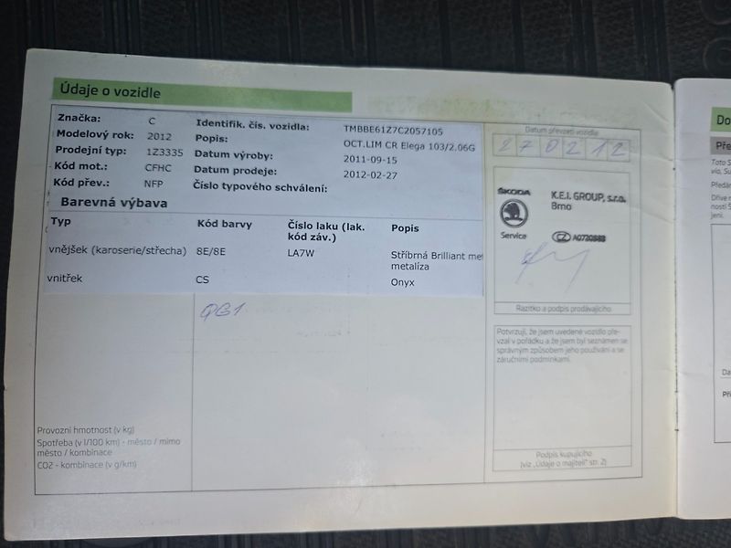 Škoda Octavia (2012) 2.0 TDI STK,Nová spojka - fotka 19 z 27