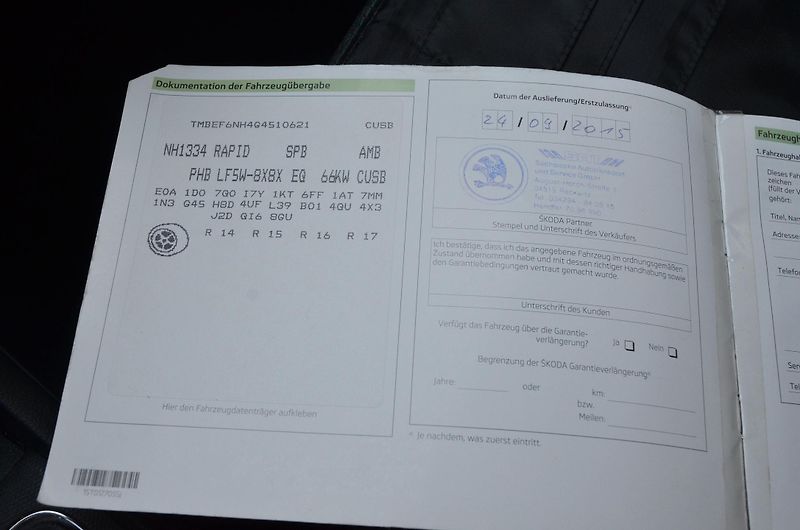 Škoda Rapid (2015) 1.4 TDi 66kW AMB / AUT. KLIMA - fotka 29 z 29