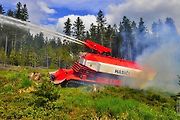 Tank se využíval například při požárech v nepřístupném terénu.