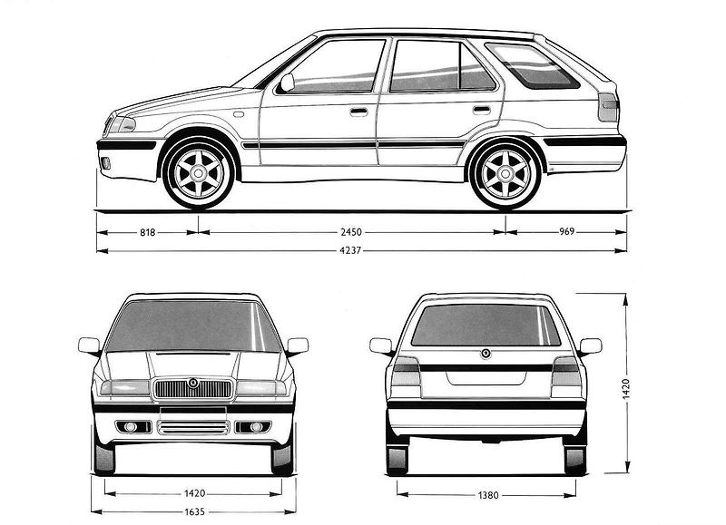 První verze Felicie se začala vyrábět v létě roku 1994