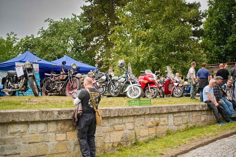 Veteráni ovládli Holovousy. U zámku se představilo na 180 historických exponátů