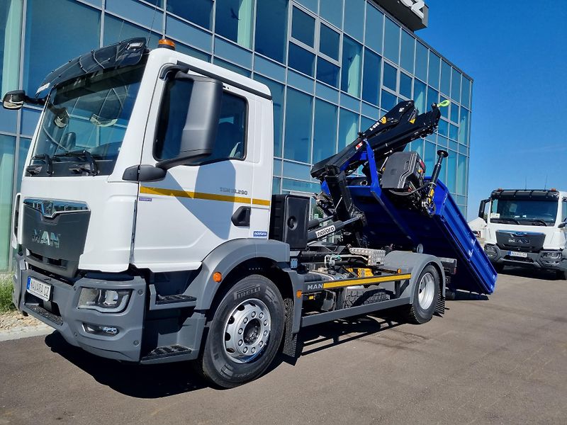 MAN TGM 15.290 + NOSIČ KONTEJNERU 10T  - fotka 12 z 21