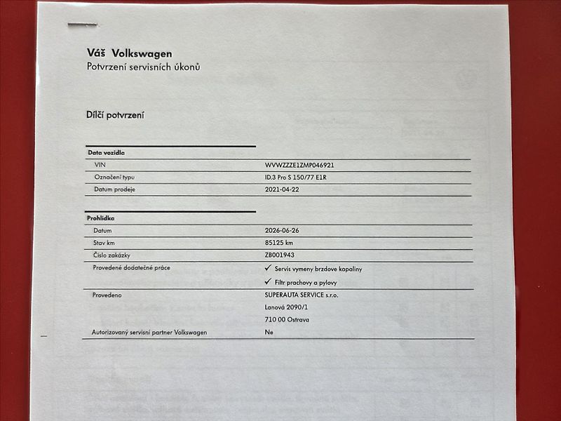Volkswagen ID.3 0,0 Pro S 150/82 TČ IQ.LED SoH - fotka 9 z 30