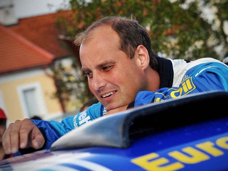 Posádka Semerád / Ceplecha na trati shakedownu Rally Bohemia 2012