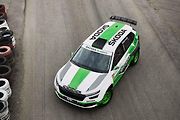 Barvy jsou typické pro oddělení Škoda Motorsport