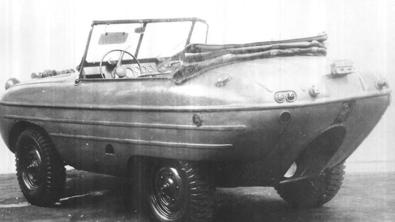 Obojživelný vůz vyvinutý československou automobilkou. 