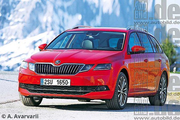 Faceliftovaná Octavie podle představy německého magazínu Auto Bild.