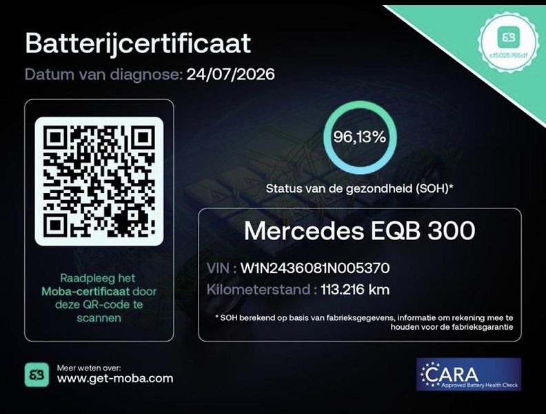 Mercedes-Benz EQB (2022) 300 4M, 7míst, Tažné, SOH 96% - fotka 12 z 12