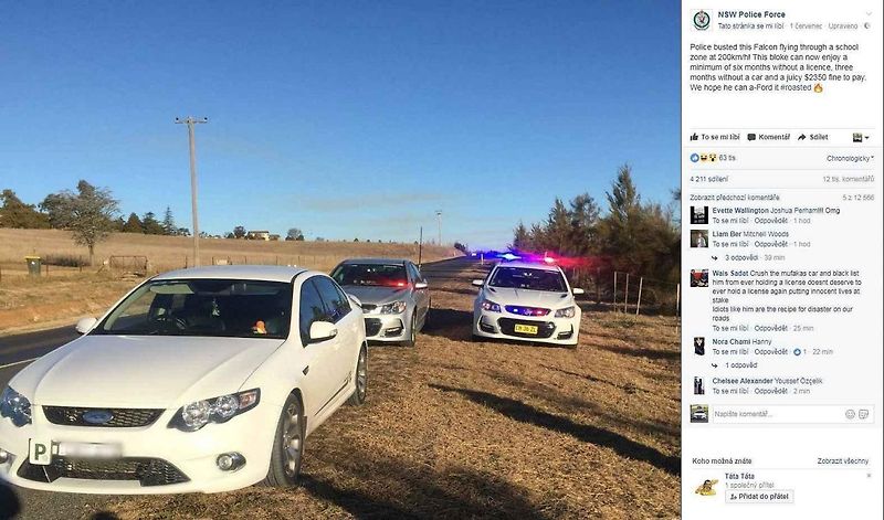 „Tenhle hrdina jel 126 km/h v zóně s osmdesátkou. Kdyby tak byl jeho mozek stejně velký, jako to křídlo. #roasted #zpomal“„Tenhle hrdina jel 126 km/h v zóně s osmdesátkou. Kdyby tak byl jeho mozek stejně velký, jako to křídlo. #roasted #zpomal“