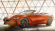 Neoficiální ilustrace konceptu BMW řady 8 s karoserií kabriolet.