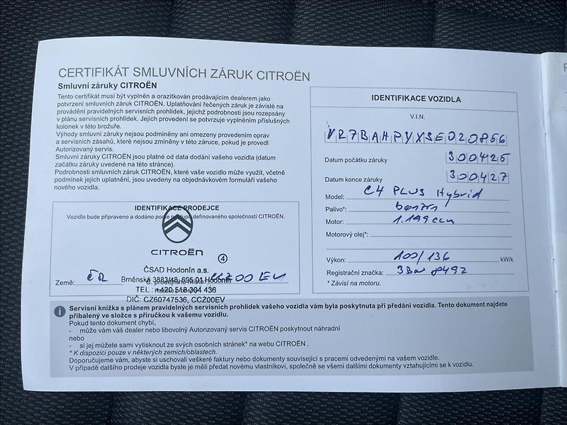 Citroën C4 1,2 PT  Hybrid Plus-Záruka - fotka 22 z 23