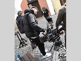 Z natáčení komedie Když se zhasne v Olomouci