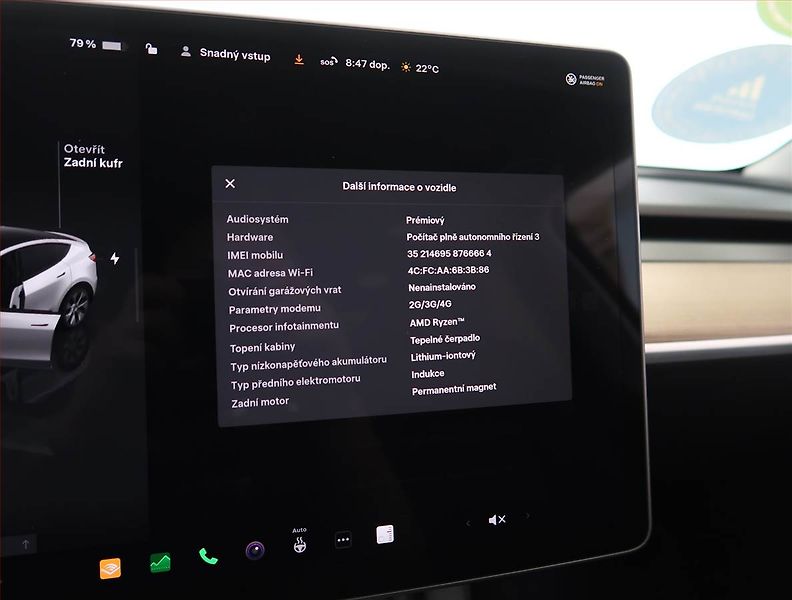 Tesla Model Y (2023) Long Range AWD 79kWh, SoH 93% - fotka 27 z 33