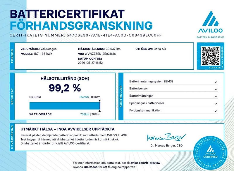 Volkswagen ID.7 Tourer GTX SoH 99% 360k Masáž HuD Taž - fotka 2 z 26