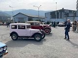 Svatováclavská vyjížďka. Zastávka v Kopřivnici, odkud se pokračovalo do Nového Jičína, 28. 9. 2025.
