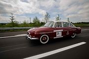 Druhá jízda Oldtimer Expressu mířila z Prahy do řeckých Atén. Tatra 603 na trase jedné z etap.