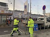V pondělí patnáctého ledna vydalo město Brno opatření obecné povahy, kterým stanovilo v přednádražním prostoru sdílenou zónu. Dokument nabyl účinnosti v sobotu dvacátého ledna. V pondělí zde dělníci nainstalovali nové dopravní značení.