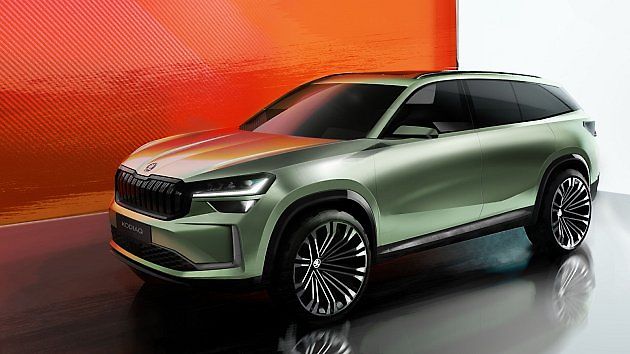 Skici Škody Kodiaq druhé generace, zdroj: Se svolením Škoda