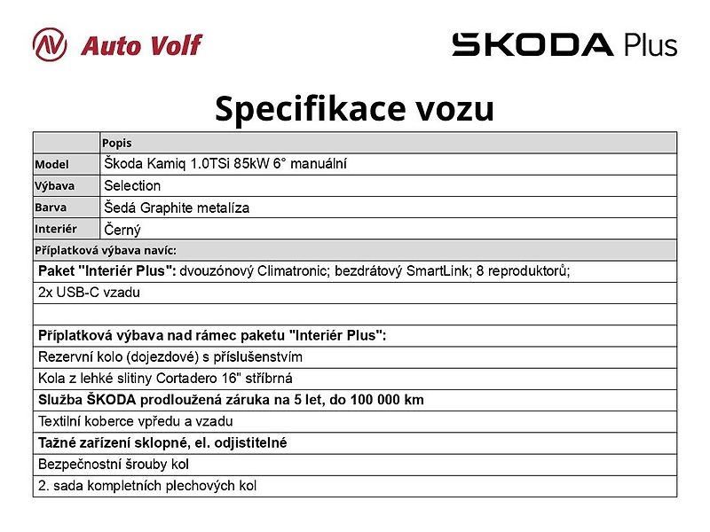 Škoda Kamiq (2025) Selection 1.0TSi 85kW 6°manuál - fotka 6 z 29