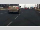 Přetlačovaná naštěstí neskončila nehodou.