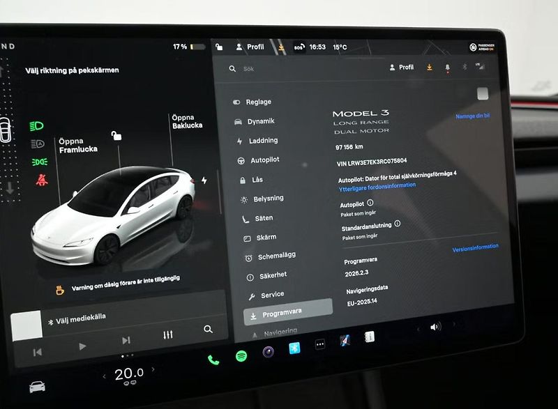 Tesla Model 3 LR AWD SoH 93% Autopilot Pano. - fotka 9 z 26