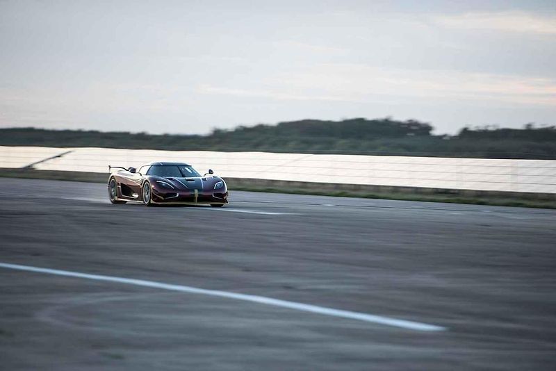 Koenigsegg Agera RS při sprintu 0-400-0.