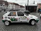 Start 58. ročníku Rallye Šumava na náměstí v Klatovech
