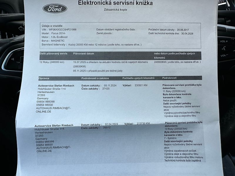 Ford Focus (2017) 1.0EcoBoost 92kw - fotka 24 z 25