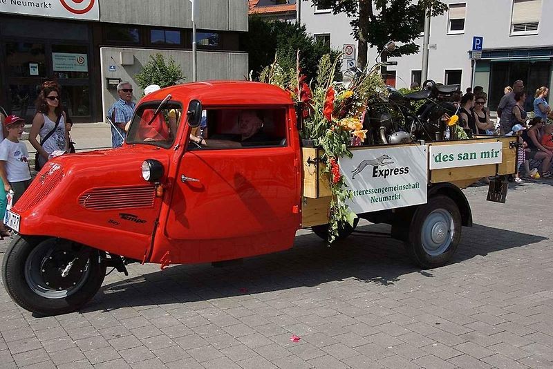Tříkolka Tempo E400 z roku 1938.