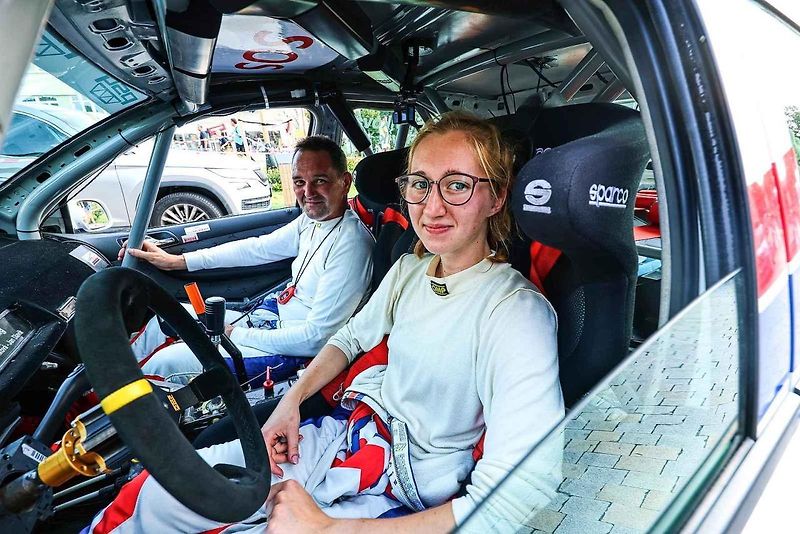 Rallye Český Krumlov 2024. Eliška Slavíková.