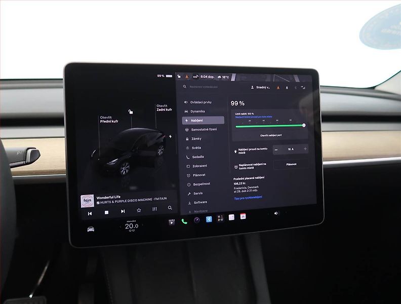 Tesla Model Y (2022) RWD LFP 60kWh, SoH 95% - fotka 21 z 33